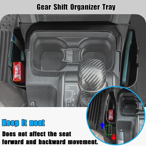 Center Console Gear Shift Storage Box Compatible with Toyota Tacoma 2023 2022 2021 2020 2019 2018 2017 2016 3rd Gen Interior Organizer Tray Accessories-NOT FIT Manual Transmission in Saudi Arabia