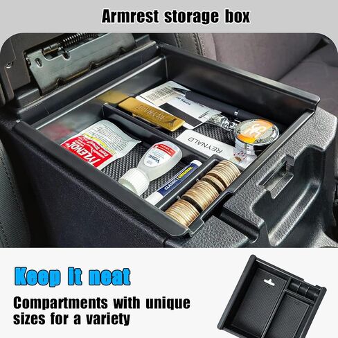 Center Console Gear Shift Storage Box Compatible with Toyota Tacoma 2023 2022 2021 2020 2019 2018 2017 2016 3rd Gen Interior Organizer Tray Accessories-NOT FIT Manual Transmission in Saudi Arabia