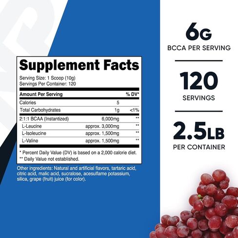Nutricost BCAA Powder 2:1:1, 120 Servings (Green Apple) in Saudi Arabia