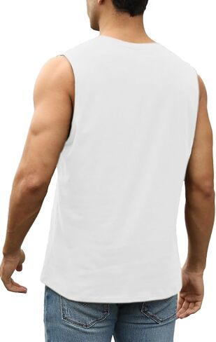 4th of July Independence Day USA Flag Sleeveless Graphic T-Shirts Gym Workout Tank Tops in Saudi Arabia