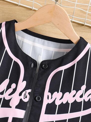 Hilinker Girls Graphic 3 Piece Outfits Short Sleeve Striped Cardigan and Crop Cami with Shorts Set in Saudi Arabia