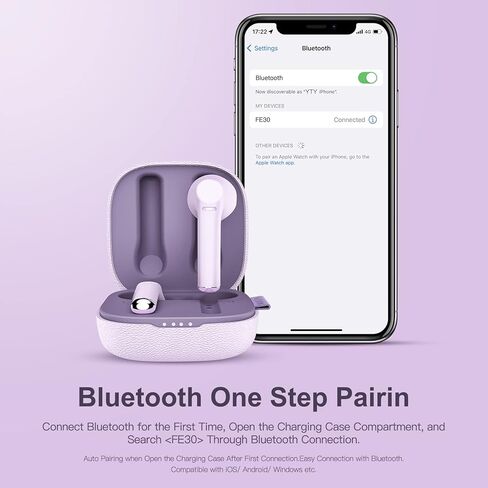 MOEEN Wireless Earbuds, Bluetooth Headphones, Earphones Bluetooth 5.0 USB-C Fast Charge, 5Hrs Single Playtime 35Hrs Playtime IPX5 Waterproof, Bluetooth Earbuds with Running Fitness Commute, Khaki in Saudi Arabia