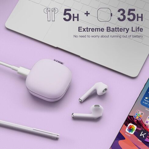 MOEEN Wireless Earbuds, Bluetooth Headphones, Earphones Bluetooth 5.0 USB-C Fast Charge, 5Hrs Single Playtime 35Hrs Playtime IPX5 Waterproof, Bluetooth Earbuds with Running Fitness Commute, Khaki in Saudi Arabia