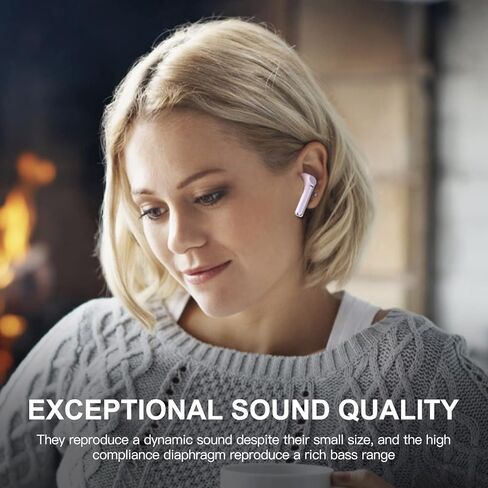 MOEEN Wireless Earbuds, Bluetooth Headphones, Earphones Bluetooth 5.0 USB-C Fast Charge, 5Hrs Single Playtime 35Hrs Playtime IPX5 Waterproof, Bluetooth Earbuds with Running Fitness Commute, Khaki in Saudi Arabia