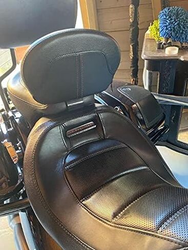 مجموعة مخصصة لمسند ظهر السائق الأمامي باللون الأسود قابلة للفصل تناسب Harley Touring CVO Street Glide Road Glide Road Glide Road King Special Classic Electra Glide 2009-2022 2021 2020 2019 2018 in Saudi Arabia