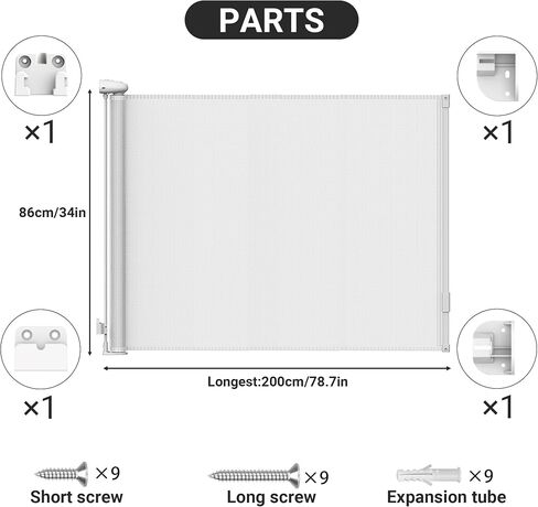 Ycozy Punch-Free Accessories 4-Pack, only for Retractable Baby Gate SG018, No Drilling Accessories Including Two Types of Adhesive Tapes in Saudi Arabia