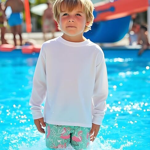 INGEAR Boys Rash Guard Long Sleeve Swim Shirt - Quick Dry UPF 50+, Kids Fishing Shirt, Dry fit Shirts for Boys Sizes XS-XL in Kuwait