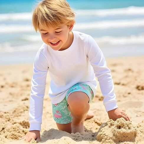 INGEAR Boys Rash Guard Long Sleeve Swim Shirt - Quick Dry UPF 50+, Kids Fishing Shirt, Dry fit Shirts for Boys Sizes XS-XL in Kuwait