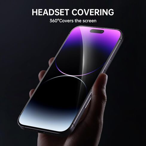 3 Pack for iPhone 15 Pro Max 6.7 inch Tempered Glass Screen Protector, Dust free CABIN, Auto Positioning, Bubble Free, High Definition, Easy Installation, Tempered glass in Saudi Arabia