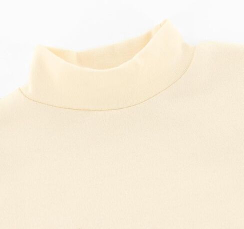 تي شيرت خريفي بأكمام طويلة من القطن الناعم للأولاد والبنات بلون سادة للأطفال من عمر 2T-8 سنوات in Kuwait