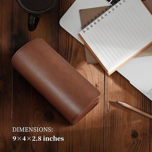 2 علبة منظم لساعة السفر للرجال والنساء| حافظة عرض جلدية للساعة | عرض الساعة وتخزينها وحاملها | علبة ساعة لمجموعة ساعات الرجال والنساء (علبة ساعة بني/بني-2) in Kuwait