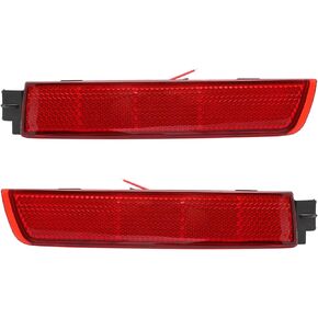 2*Rear Bumper Reflector Light Left and Right Compatible with Nissan Sentra Quest Murano 2013-2018 Replace 265605C000 265655C000