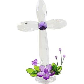 Ganz Standing Floral Cross