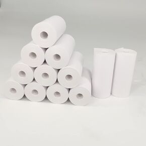 Kids Camera Instant Print Refill Paper 12 Rolls, Coreless Thermal Print Paper for Kid Instant Print Camera, Compatible with Thermal Printers up to 57mm Wide (57x25mm)