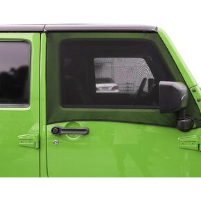 Blackout Front Window Sun Shades for 1997-2023 Jeep Wrangler TJ JK JL & Gladiator JT, Breathable Window Netting UV Protection Screens Accessories for Camping Road Trip Sleeping, 2PCS