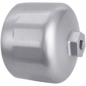 86.6mm 16 Flutes Oil Filter Wrench for Volvo and BMW With 86mm 16 Flutes Cartridge Style Oil Filter Housing Caps, Oil Filter Removal Tool For Changing Oil (silver)