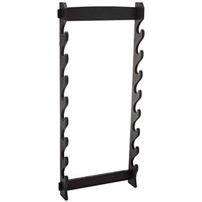 BladesUSA WS-8W 8-Tier Wall Mount Sword Stand, Black (Premium-New-Black)