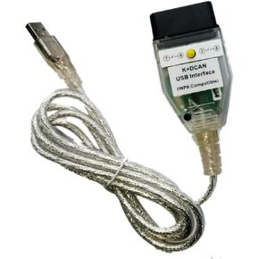 INPA K+ CAN Ediabas k d can Cable USB Switch k+dcan BMW USB obdii ediabas inpa dcan Cable (White)