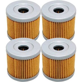 4 Pack Yerbay Motorcycle Oil Filter for Suzuki GN125 E GN125E 1982-2000