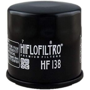 HiFloFiltro HF138 Black Standard Premium Oil Filter, Single