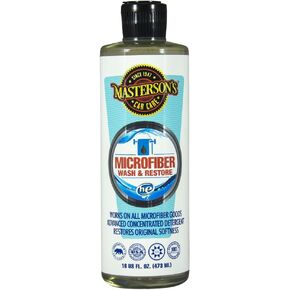 MASTERSON'S CAR CARE MCC_112_16 Microfiber Wash & Restore Cleaning Detergent - Works On All Microfiber Towels and Fabrics - Concentrated Formula Works in All Washing Machines(16 oz)