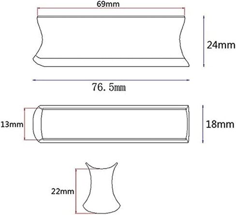 غيتار كهربائي هاواي من الفولاذ المقاوم للصدأ، جيتار باس، شريط منزلق، لون فضي (فضي) in Kuwait