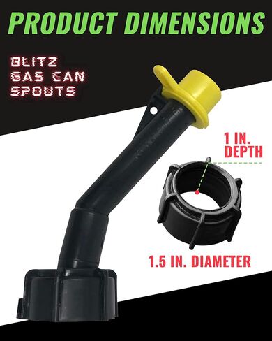 4 - Fuel Gas Can Jug Spouts Nozzles, Rings & Caps for Blitz Wedco Scepter Essence Midwest Eagle in Saudi Arabia