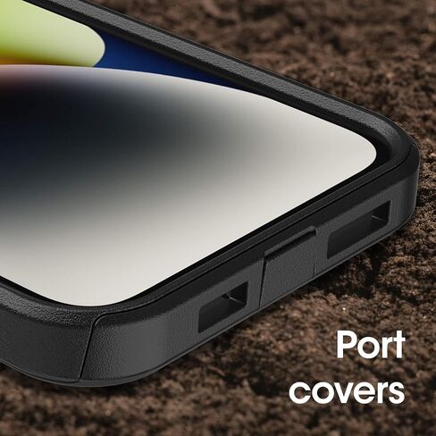 OtterBox iPhone 14 Plus Bundle: Commuter Series case (Don't Be Blue) & Alpha Glass Antimicrobial Screen Protector in Saudi Arabia