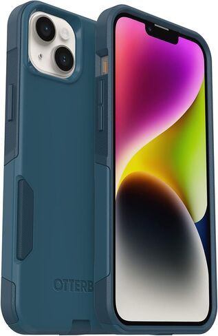 OtterBox iPhone 14 Plus Bundle: Commuter Series case (Don't Be Blue) & Alpha Glass Antimicrobial Screen Protector in Saudi Arabia