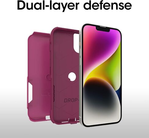 حزمة OtterBox iPhone 14 Plus: حافظة سلسلة Commuter (لا تكن أزرق) وواقي شاشة مضاد للميكروبات من زجاج ألفا in Kuwait