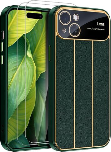 حافظة Lamcase لهاتف iPhone 14 مع واقي عدسة الكاميرا، غطاء حماية من الجلد النحيف لكامل الجسم من السقوط للنساء والفتيات والرجال، أرجواني in Saudi Arabia