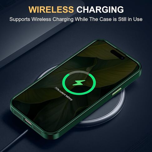 حافظة Lamcase لهاتف iPhone 14 مع واقي عدسة الكاميرا، غطاء حماية من الجلد النحيف لكامل الجسم من السقوط للنساء والفتيات والرجال، أرجواني in Saudi Arabia