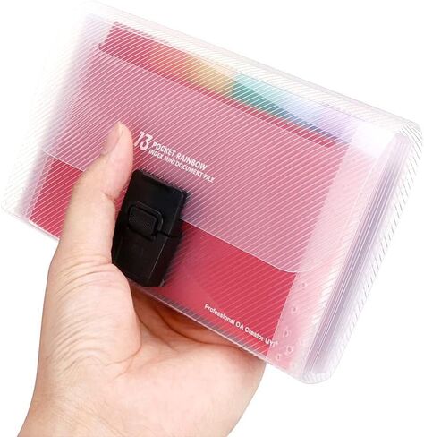 3 Pack Accordion File Organizer with 13 Pocket, Expandable Portable Folder, A6 Plastic Wallet for Cards, Coupons, Receipt, Tax Item, Vouchers, Busines in Saudi Arabia