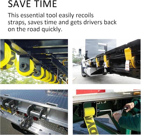 لفاف الحزام للشاحنة المسطحة، بكرة يدوية للفاف اللف، لفاف ونش من الفولاذ المقاوم للصدأ لأشرطة الونش in Kuwait