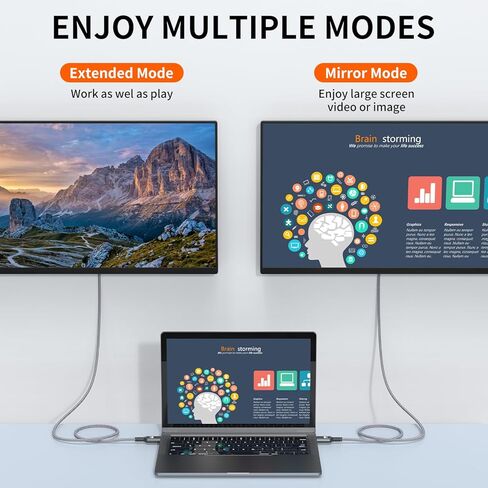 كابل DisplayPort إلى DisplayPort 4K DP 1.2 كابل نايلون مضفر (2K@165 هرتز، 2K@144 هرتز)، كابل DP إلى DP فائق السرعة 3.3FT متوافق مع شاشة ألعاب الكمبيوتر المحمول والتلفزيون in Kuwait