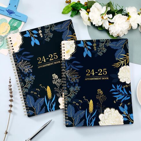 2024-2025 Appointment Book - Weekly Appointment Book 2024-2025, Jul 2024 - Jun 2025, 2024-2025 Planner, 8" x 10", Daily/Hourly Planner 2024-2025 wtih Tabs, Half Hour (30 Mins) Interval, Lay-Flat in Saudi Arabia