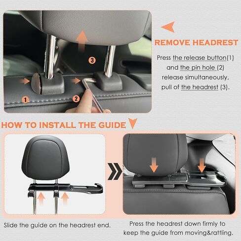 لحامل دليل حزام الأمان للمقعد الخلفي Tesla Y 2024 2023 2022 2021 حامل حزام الأمان الخلفي مع أكياس تخزين خطاف الشاحنة الخلفية لملحقات Tesla Model Y الداخلية (2 قطعة) in Kuwait