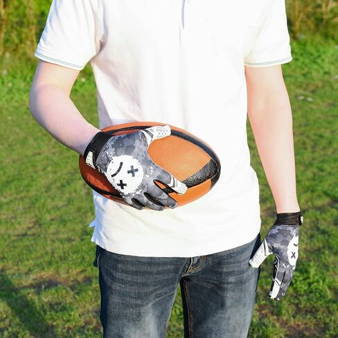 Game Over Football Gloves - Youth & Adult Football Receiver Gloves - Tacky Grip Skin Tight Premium Gloves in Saudi Arabia