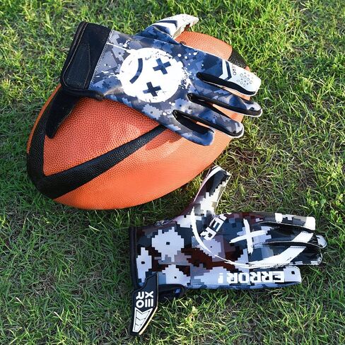 Game Over Football Gloves - Youth & Adult Football Receiver Gloves - Tacky Grip Skin Tight Premium Gloves in Saudi Arabia