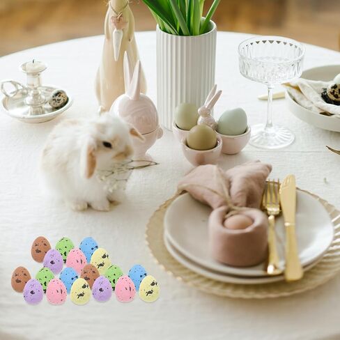 Cabilock Foam Easter Eggs Speckled Eggs: 200pcs Colorful Eggs Decorative Pastel Easter Eggs for DIY Easter Wreath Centerpiece Bowl Basket Fillers Party Favor in Saudi Arabia