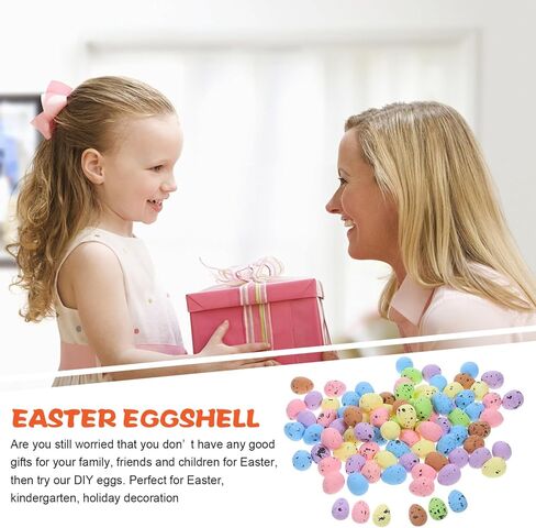 Cabilock Foam Easter Eggs Speckled Eggs: 200pcs Colorful Eggs Decorative Pastel Easter Eggs for DIY Easter Wreath Centerpiece Bowl Basket Fillers Party Favor in Saudi Arabia
