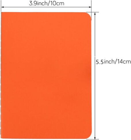 EUSOAR Blank Notebook, 24 Pack Mixed Colorful A6 3.9" x 5.5" 60 Pages Notebook Unlined, Travel Journal Notebook Notepad Set Bulk, Students Office Writing Diary, Subject Memo Scratch in Kuwait