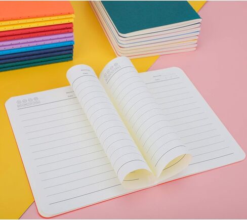 EUSOAR Blank Notebook, 24 Pack Mixed Colorful A6 3.9" x 5.5" 60 Pages Notebook Unlined, Travel Journal Notebook Notepad Set Bulk, Students Office Writing Diary, Subject Memo Scratch in Kuwait