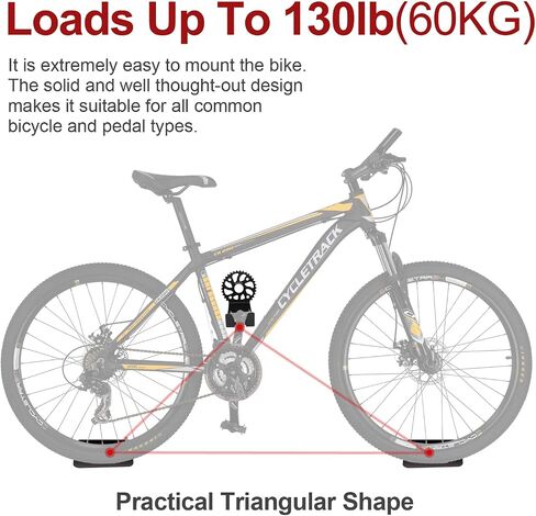Heavy Duty Bike Wall Mount, Stainless Steel, 1 Pack, Black in Saudi Arabia