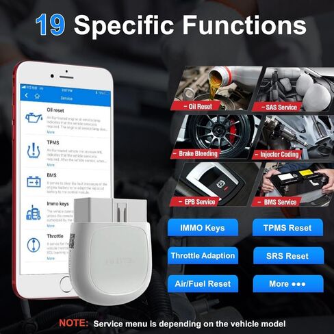 Autel MaxiAP AP200 Obd2 Scanner Bluetooth 25 وظيفة خدمة أداة المسح التشخيصي التلقائي obdii iOS وAndroid قارئ رمز الأنظمة الكاملة نفس وظائف MK808 Advanced AL329 in Kuwait