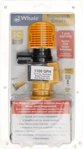 Whale Supersub Smart Electric Bilge Pump - for Fresh or Salt Water Use in Kuwait