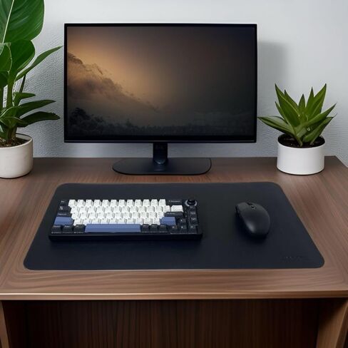 Large Leather Brown Mousepad, Non-Slip, Water Resistant, PU Leather Desk Pad, Writing Pad, (12" x 24") Office, Home, and Gaming Desk Mat by Dynamic in Saudi Arabia