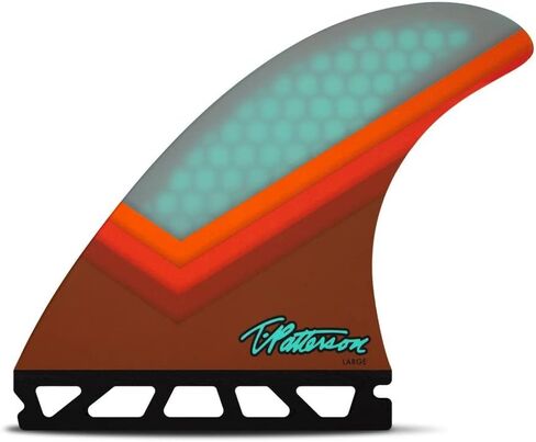 Future Fins TP1 Hexcore Teal/Orange Surfboard Thruster Fin Set in Saudi Arabia