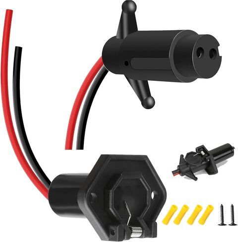 مجموعة قابس محرك التصيد النهائية 12 فولت: توصيل سريع، موصل ذكر وأنثى عالي التحمل، 10 سلكين قياس - مثالي للقوارب البحرية in Kuwait