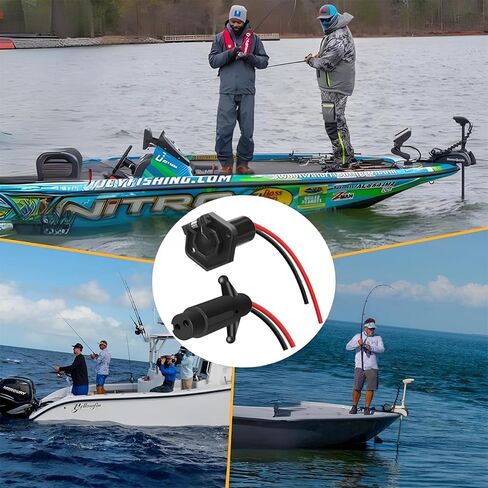 مجموعة قابس محرك التصيد النهائية 12 فولت: توصيل سريع، موصل ذكر وأنثى عالي التحمل، 10 سلكين قياس - مثالي للقوارب البحرية in Kuwait